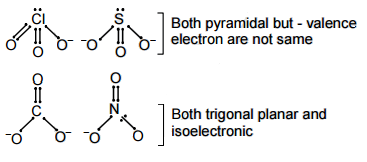 isoelectronic and isostructural ions